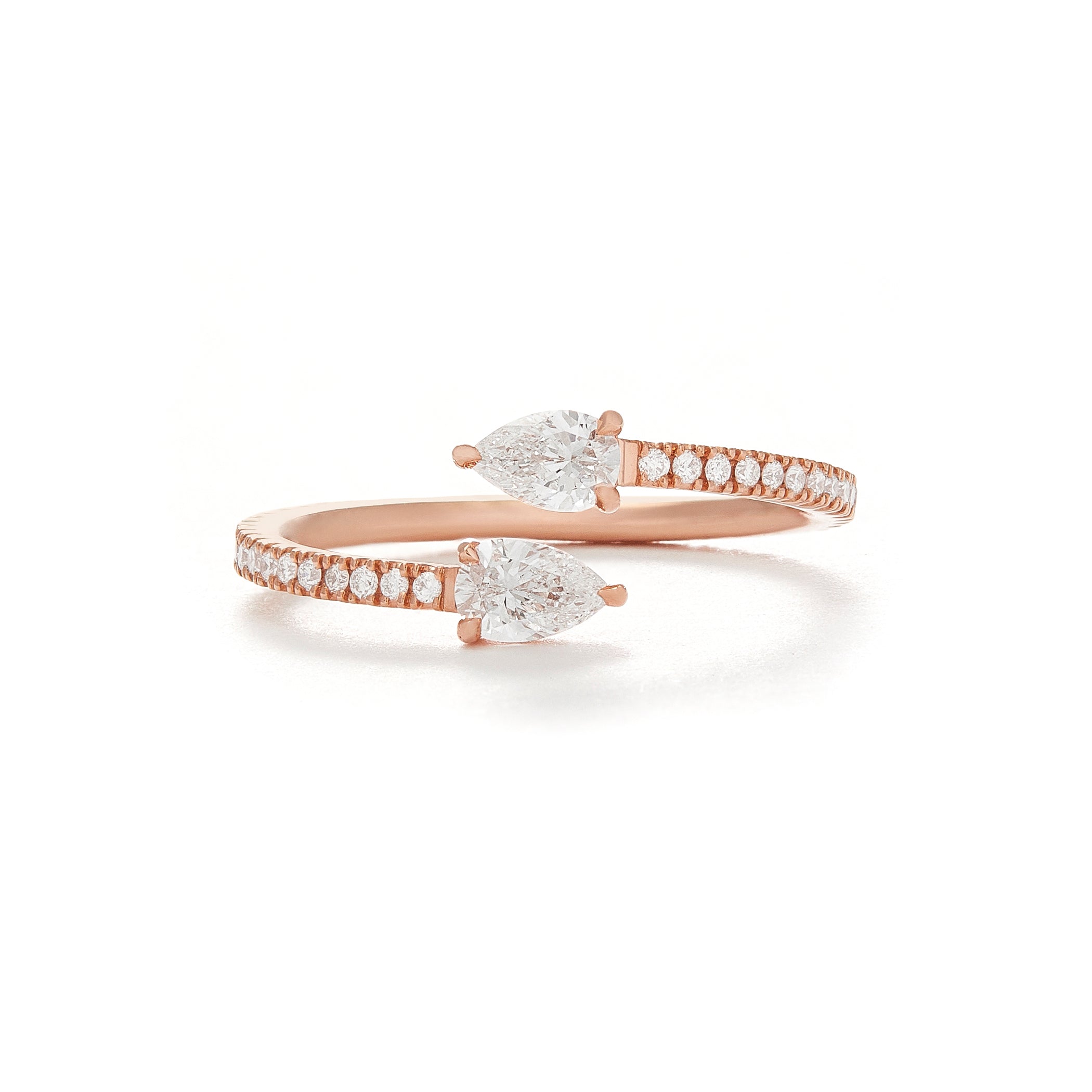 Boa Wrap Ring in Rose Gold