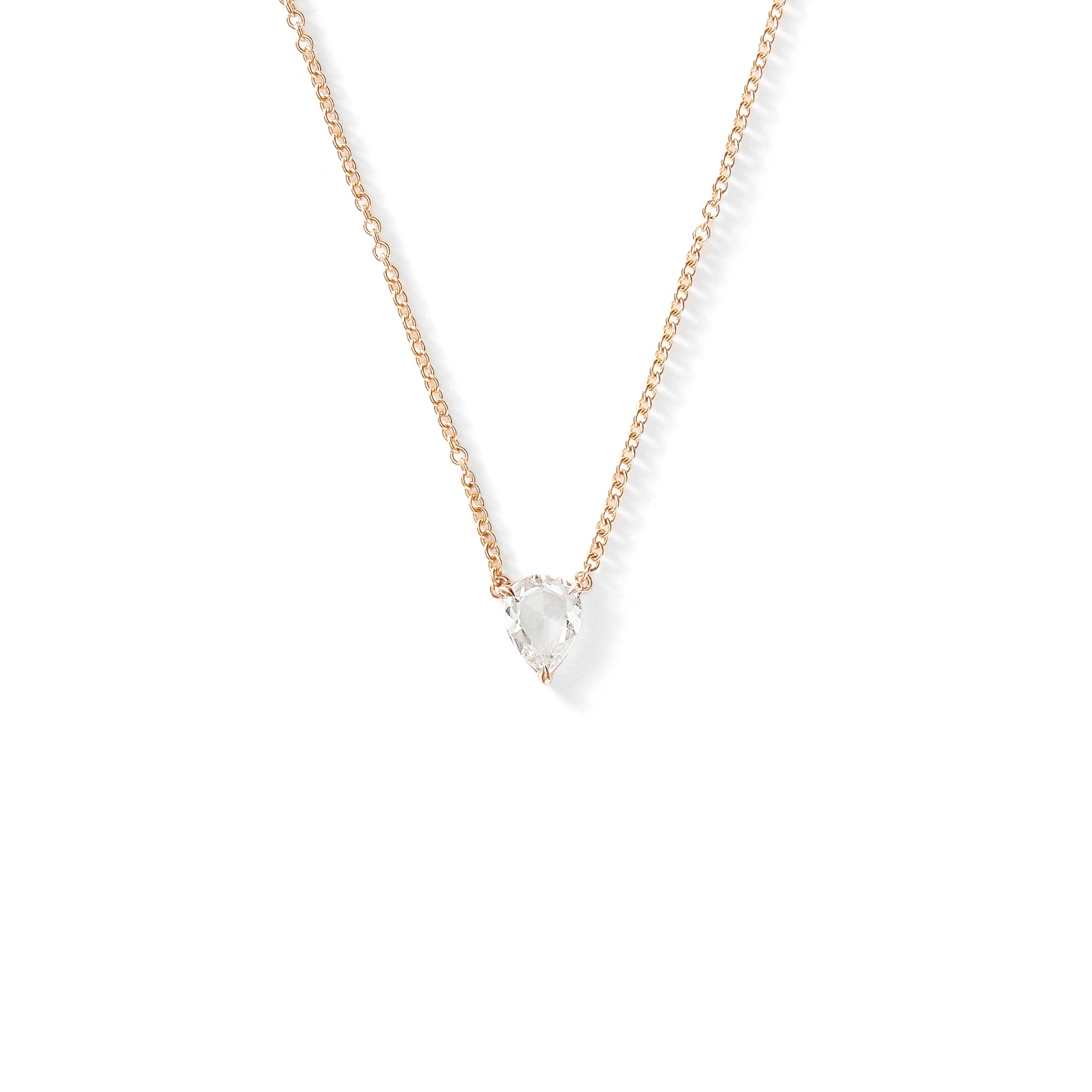 Boa Offset Pendant in Rose Gold