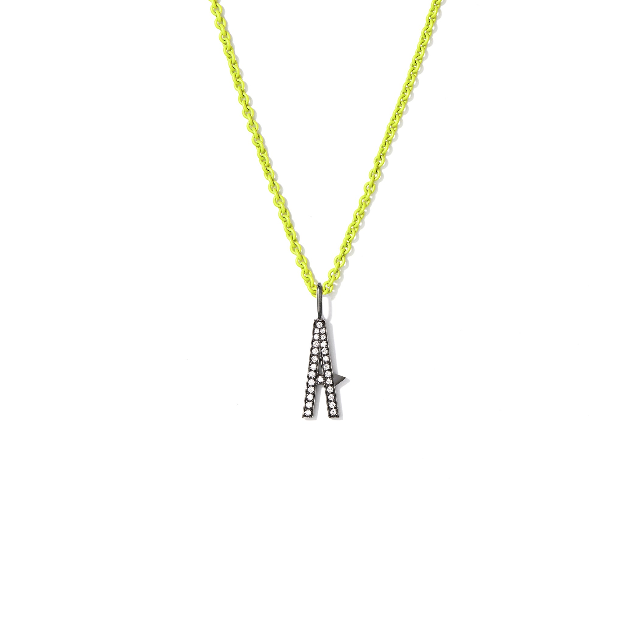 Chroma Highlighter Chain with Blackened White Gold Clasp