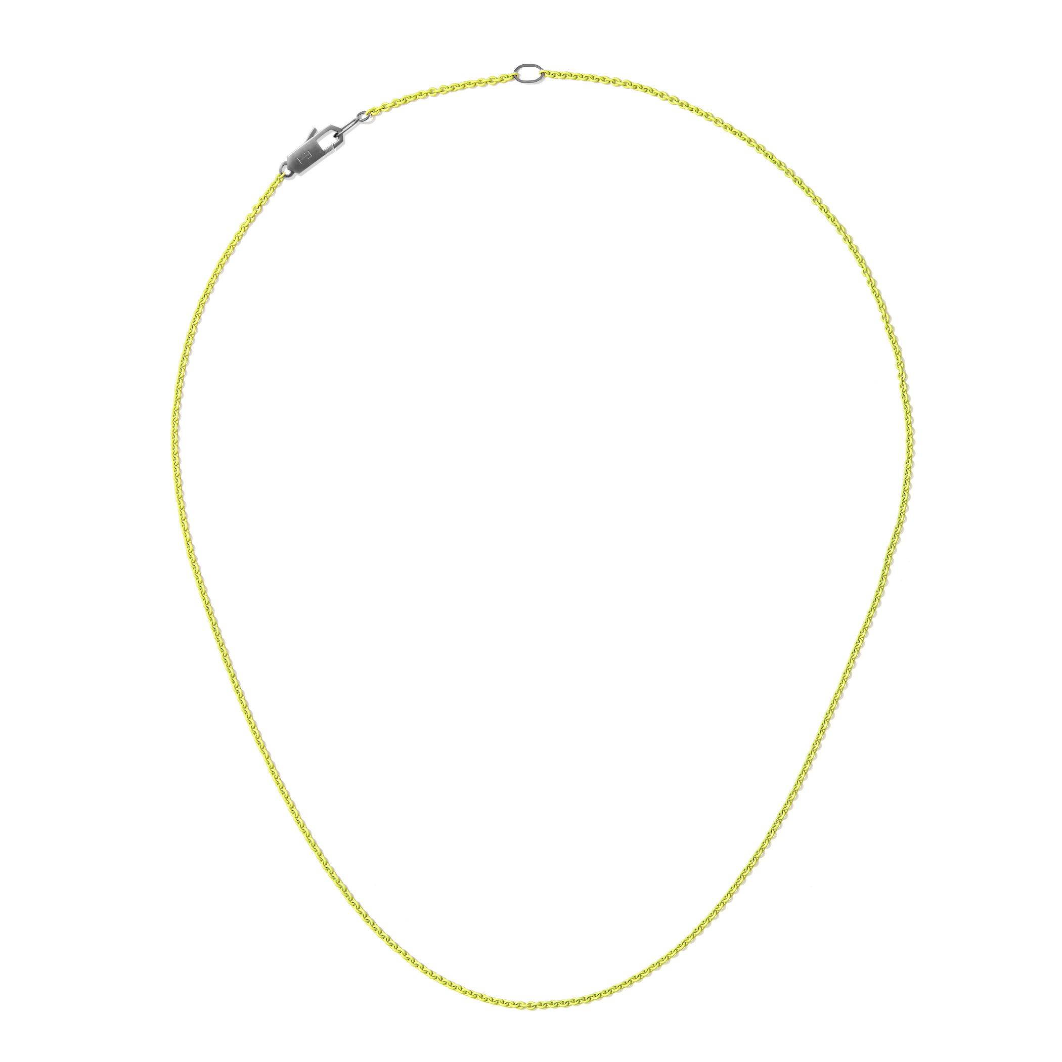 Chroma Highlighter Chain with Blackened White Gold Clasp