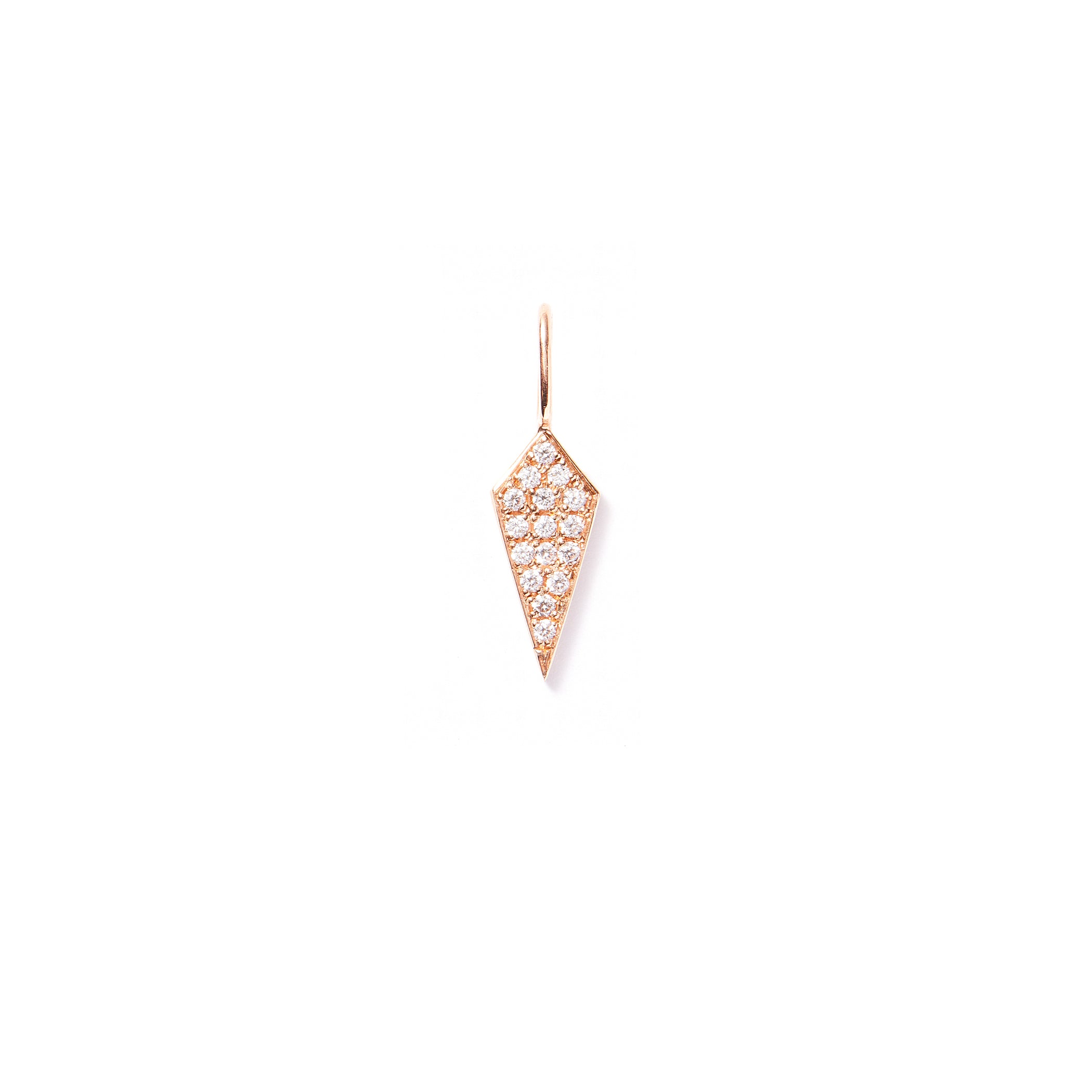 Pavé Ezzat Charm in Rose Gold