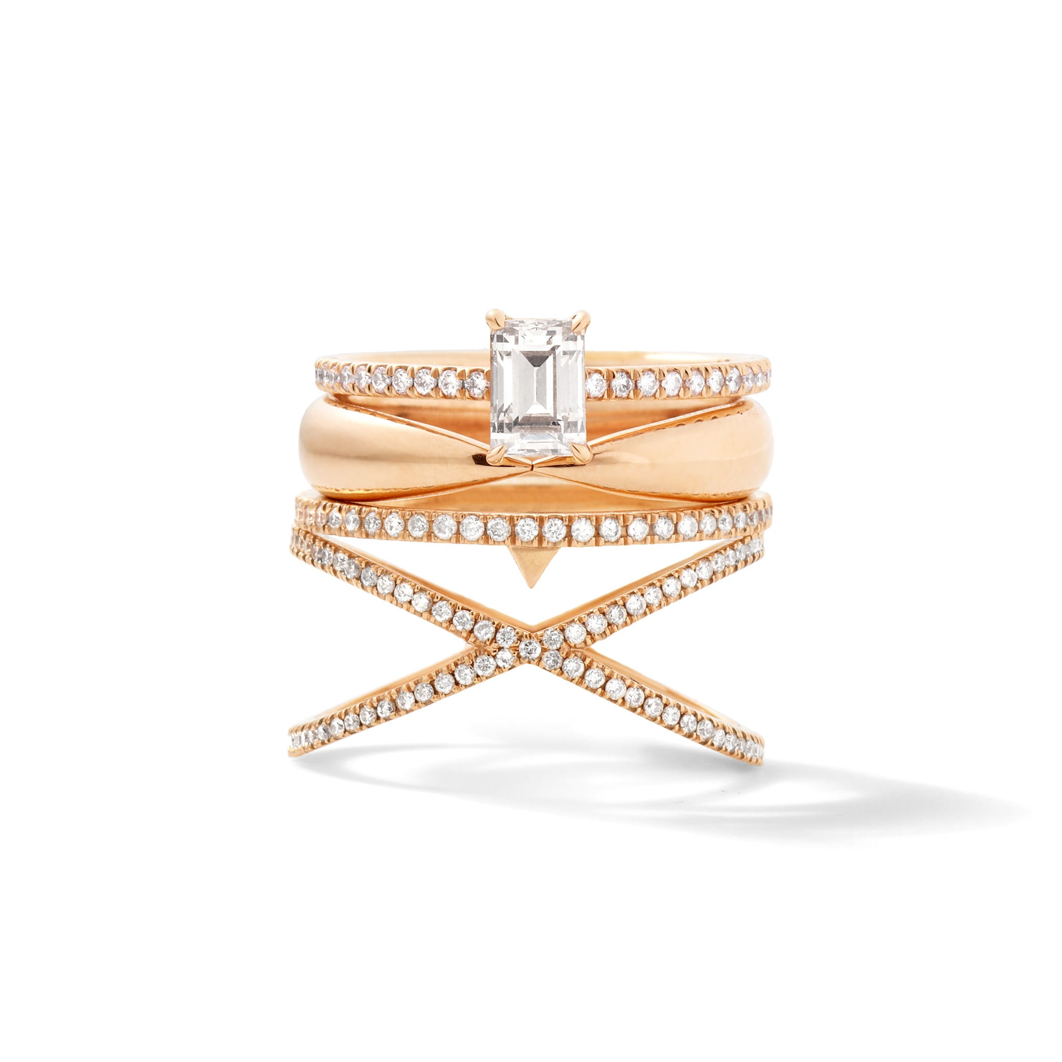 The Pink Muse in 18K Rose Gold with Fancy Diamonds