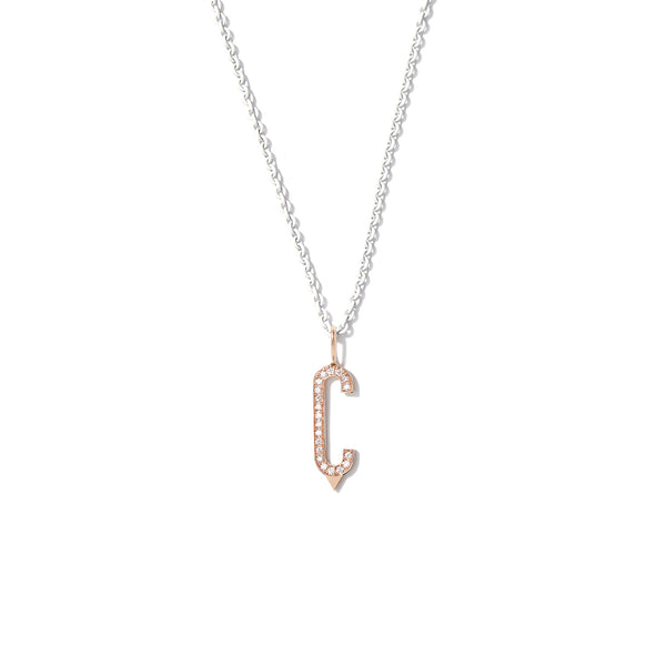 Chroma White Necklace with Rose Gold Clasp