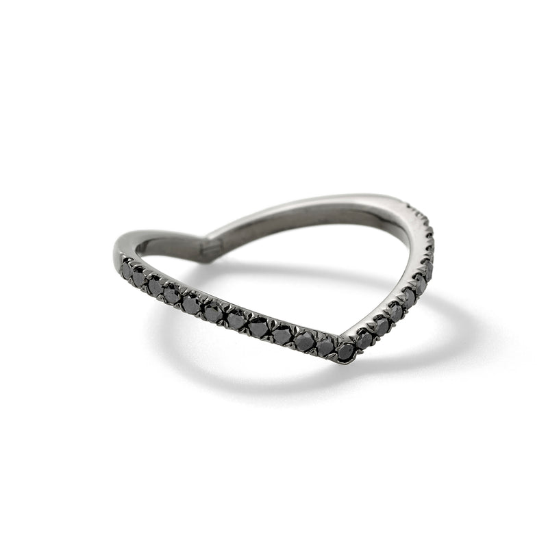 Sergeant in 18K Blackened White Gold with Black Diamonds