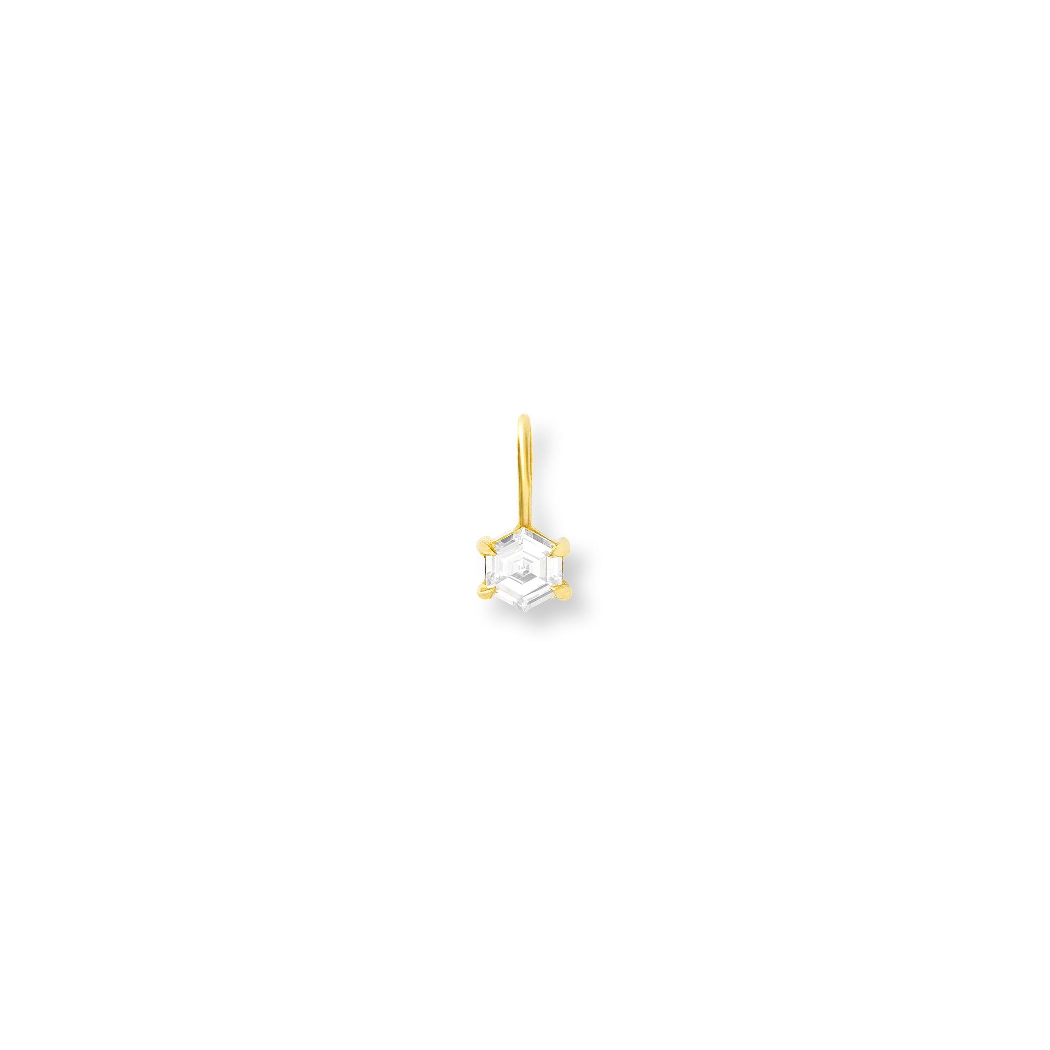 Mini Hero Charm in Yellow Gold
