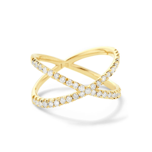 Shorty in 18K Yellow Gold with White Diamonds