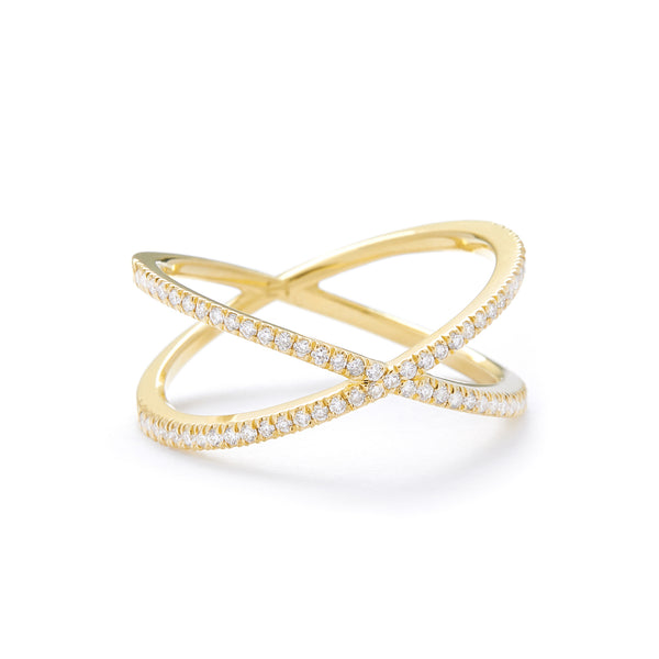 Fine Shorty in 18K Yellow Gold with White Diamonds