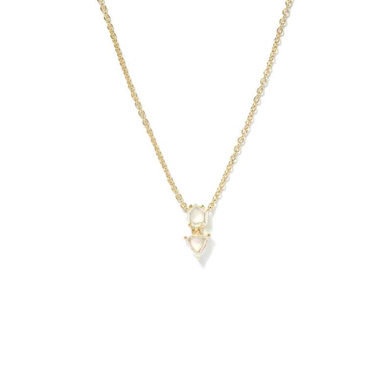 Prism II Pendant in 18K Yellow Gold with Portrait Cut Yellow Diamonds