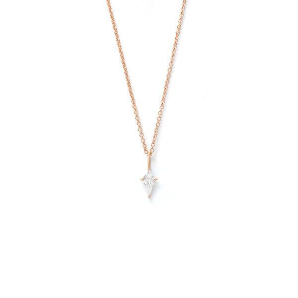 Mini Ezzat Charm - Rose Gold with 0.20ct Kite