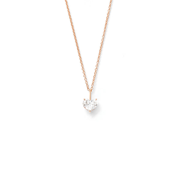Heart Charm - Rose Gold with 0.73ct Heart