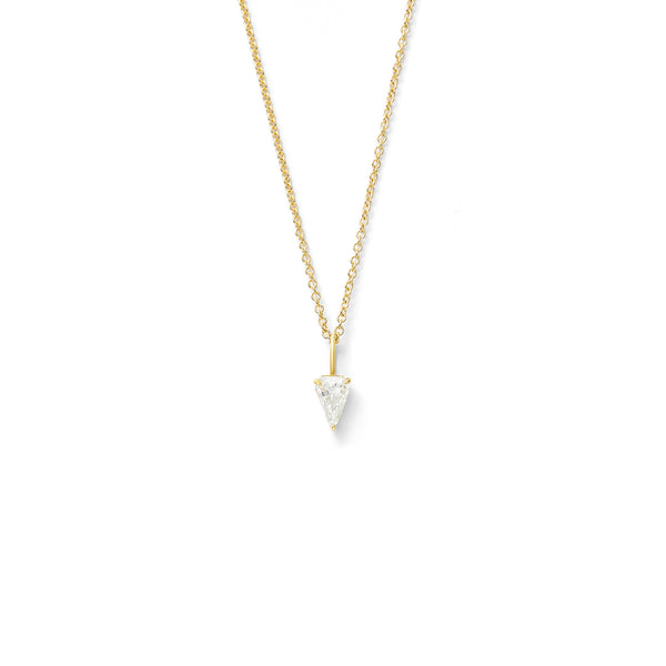 Mini Shield Charm - Yellow Gold with 0.34ct Shield