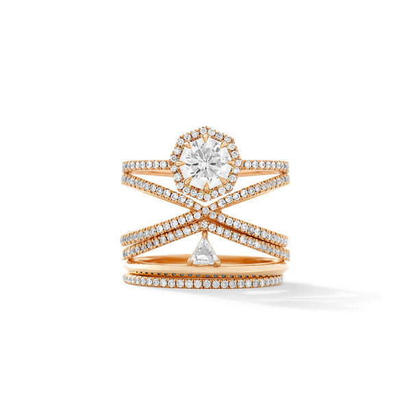 The Octillion in 18K Rose Gold with White Diamonds