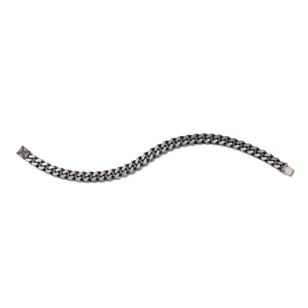 X Curb Chain in 18K Palladium White Gold