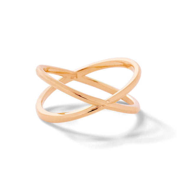 Shorty in 18K Rose Gold with Bevel Detail