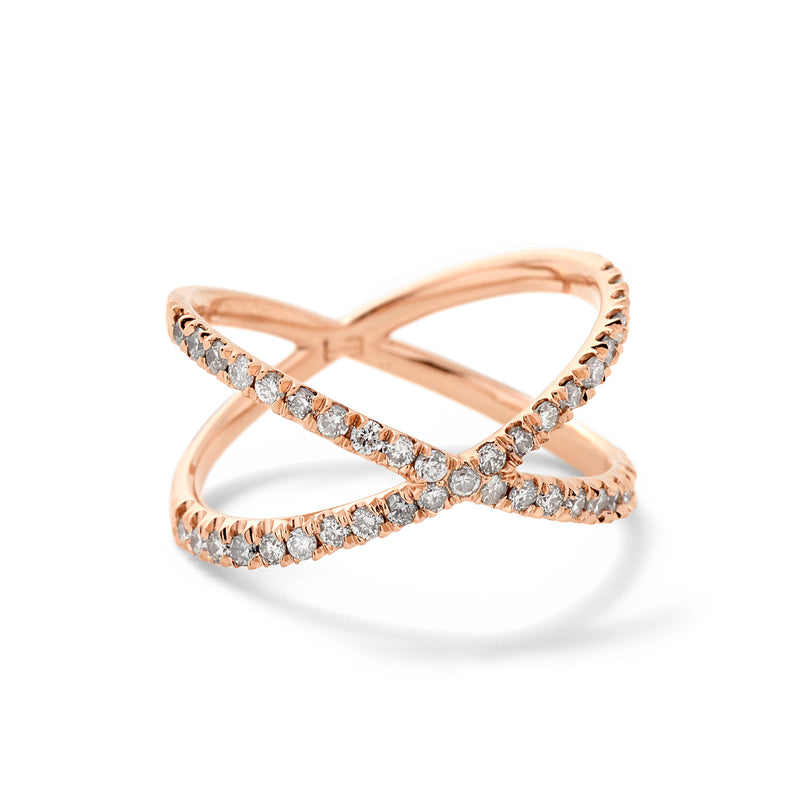 Shorty in 18K Rose Gold with Pale Champagne Diamonds