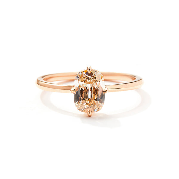 The Old Mine Compass  in 18K Rose Gold with Cushion Fancy Diamonds
