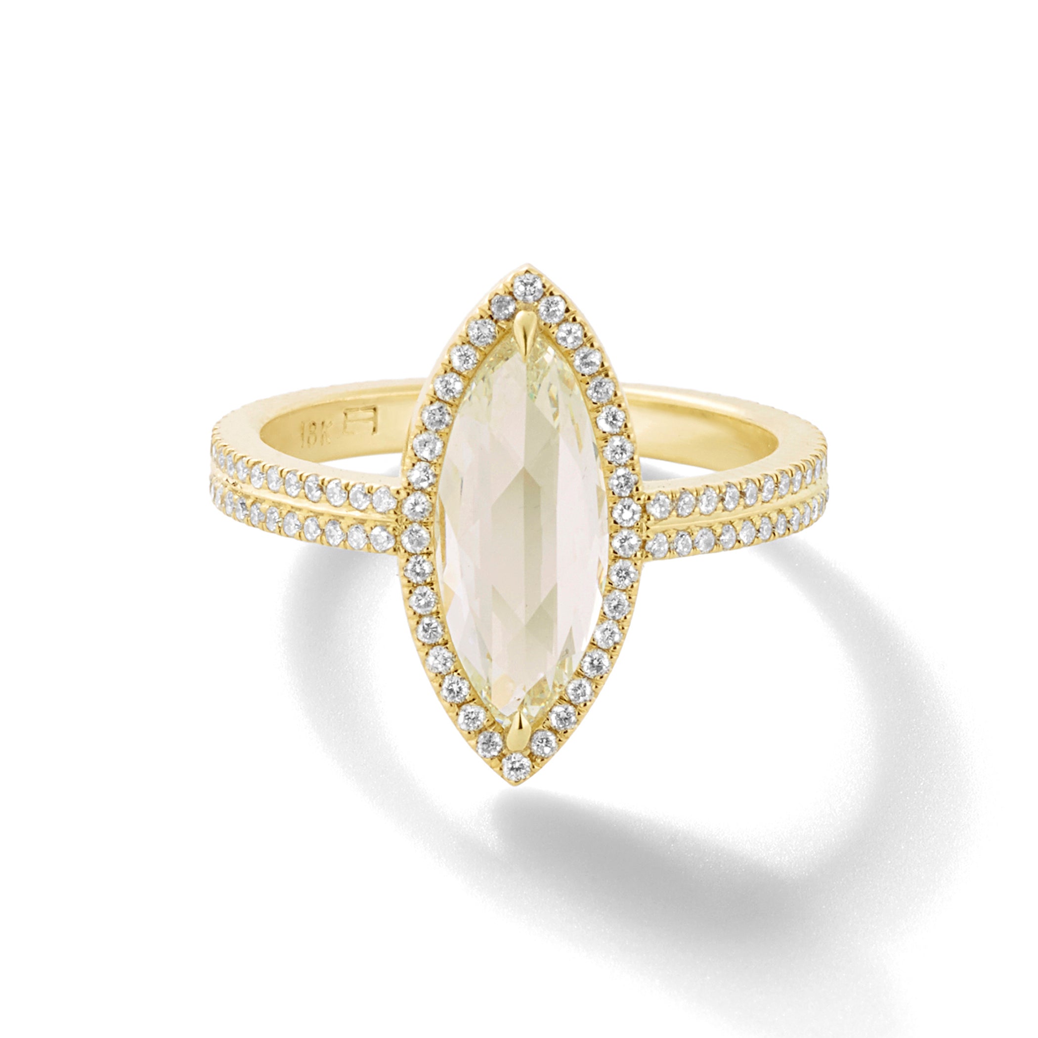 The Marquess in 18K Yellow Gold with Marquise Fancy Diamonds