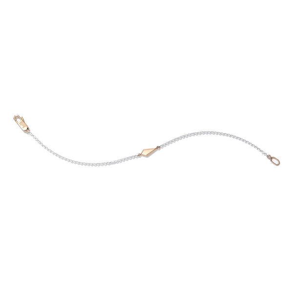 Chroma White Bracelet with Rose Gold Ezzat Charm