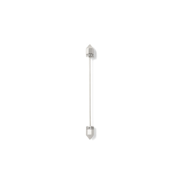 Diamond Pin in 18K Palladium White Gold with White Diamonds
